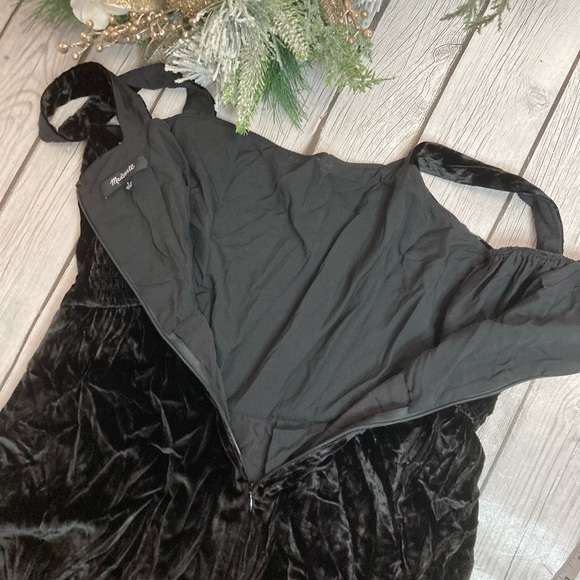Madewell Crushed Velvet Wide leg Jumpsuit - Picture 6 of 14